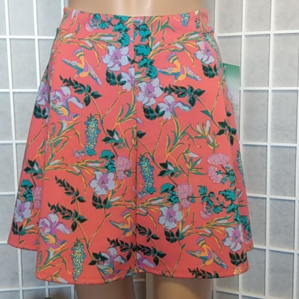 Decree floral skirt With Elastic Waistband‎ Pull On Small